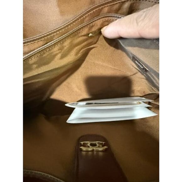 CHANEL Vintage Coated Canvas Leather Trimmed Satchel*Hologram*ENTRUPY COA - Picture 11 of 16